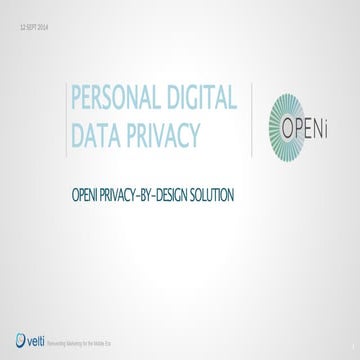OPENi Privacy by design @Athens hackathon, September 2014