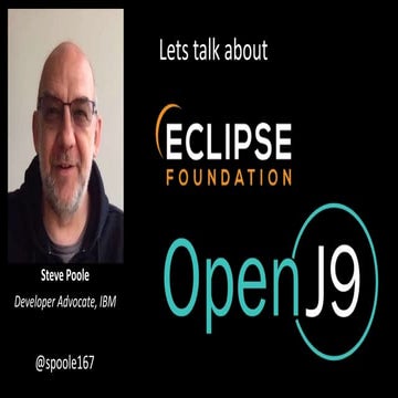 Eclipse OpenJ9 - SpringOne 2018 Lightning talk