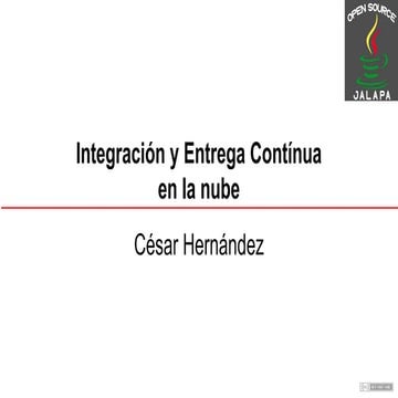 Open jalpa 2019  - CI y CD en la nube