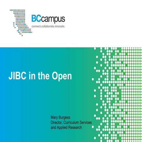 Open jibc presentation sept_13_slideshare