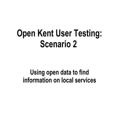 Using open data to find information on local services
