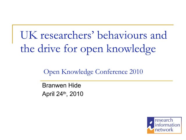 Open knowledge