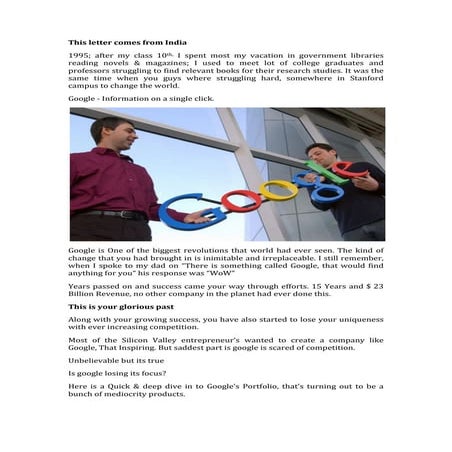 Open letter to larry page & sergey brin