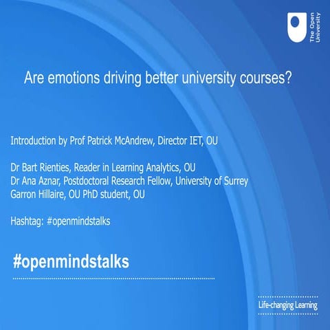 Are emotions driving better university courses?