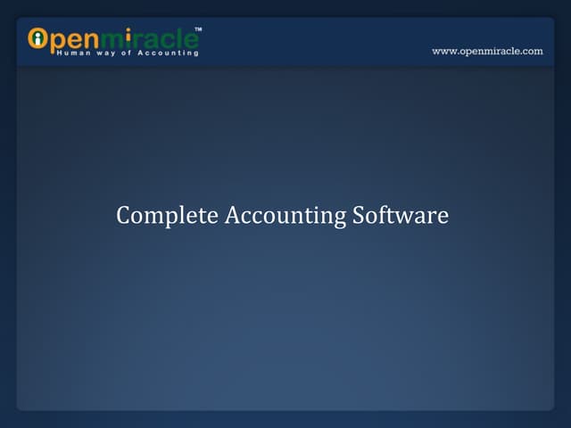 Accounting software free