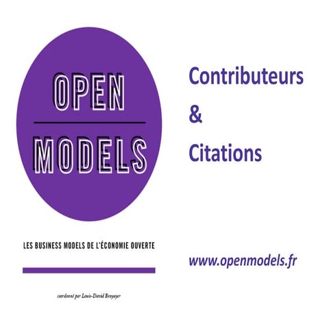 Open models citations