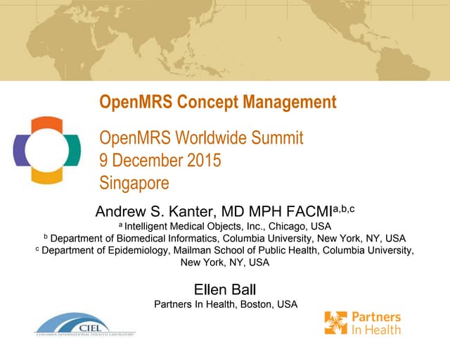 OpenMRS Concept Management Tutorial