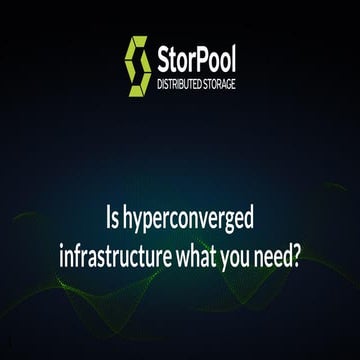 OpenNebulaConf2018 - Is Hyperconverged Infrastructure what you need? - Boyan ...