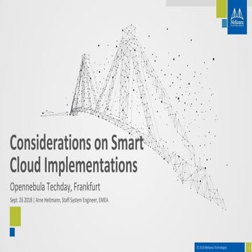 OpenNebula - Mellanox Considerations for Smart Cloud
