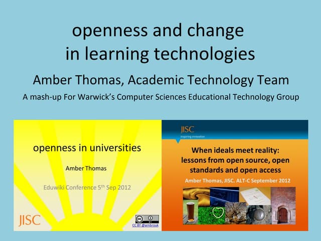 Openness and change