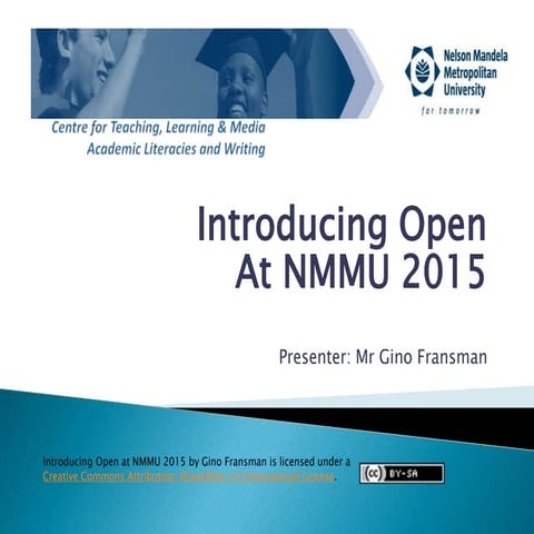 Openness at nmmu presentation 2015   staff info session