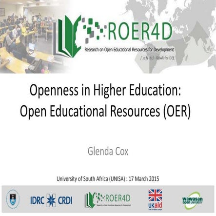 Openness in higher education: Open Educational Resources