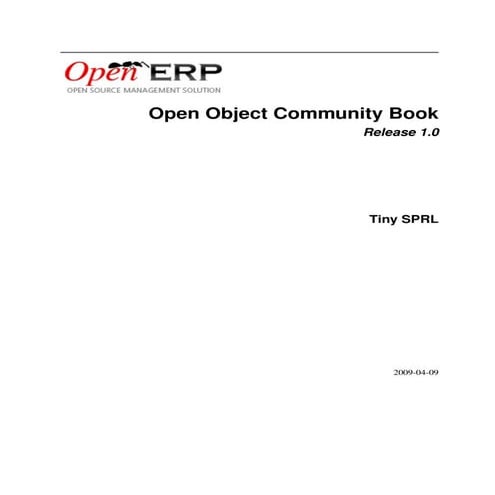 Openobject contribute