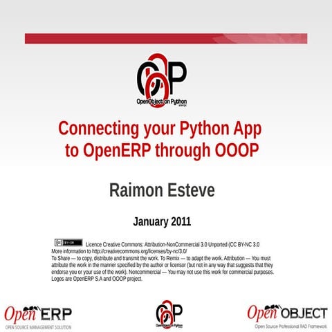 Connecting your Python App to OpenERP through OOOP