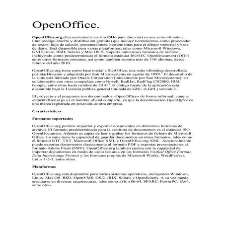 Herramientas de ofimatica: OpenOffice | ODP