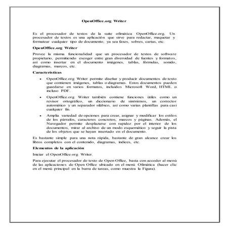 Tutorial open office writer | PPTX