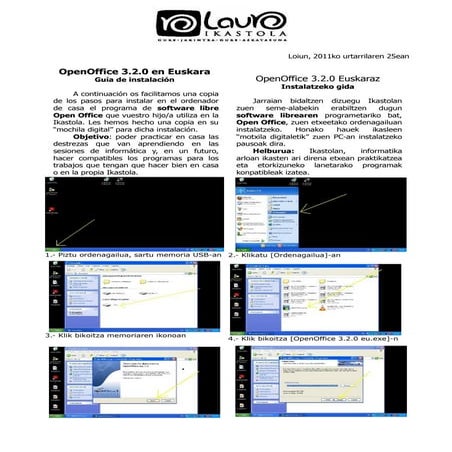 Open office instalatzeko gida zuzendua