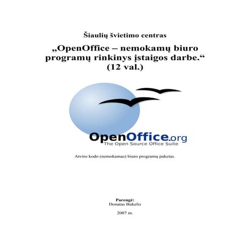 Open office org_pagrindai
