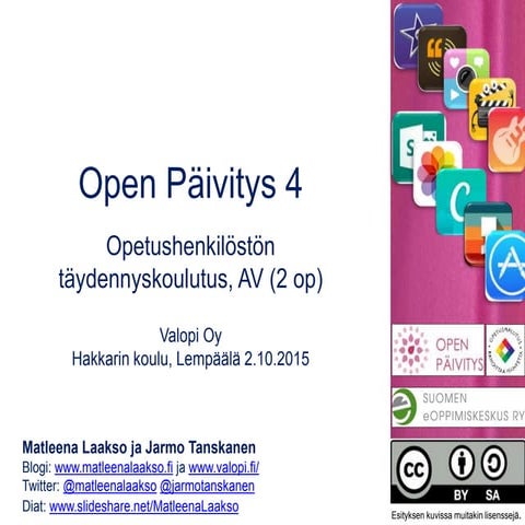 Open Päivitys 4 