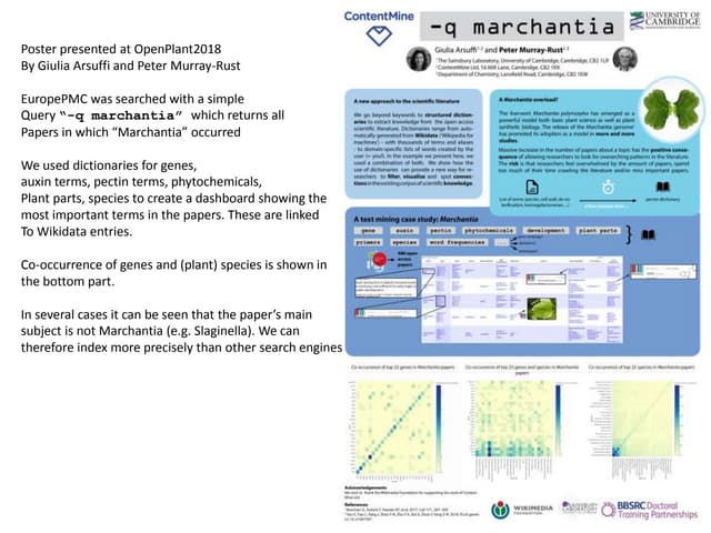 Openplant2018 Poster; Semantic searching