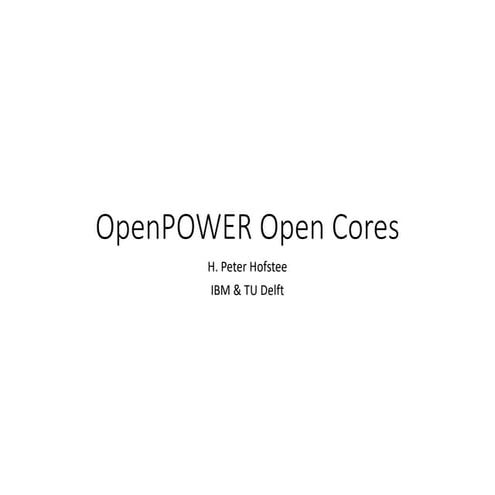 Open POWER Cores 