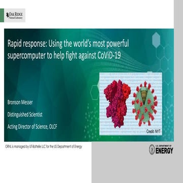 OpenPOWER Academia and Research team's webinar  - Presentations from Oak Ridg...