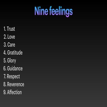 Exploring Nine Essential Human Feelings for Strong Relationships | PDF