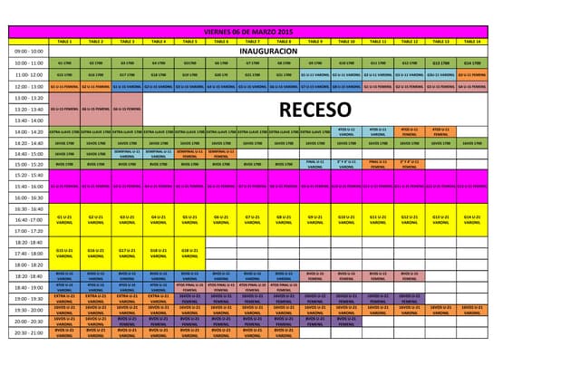 Programación Open Internacional Yuc...