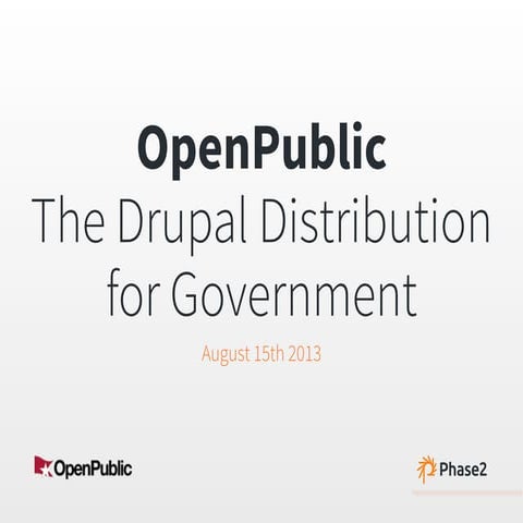 Open public 1.0   drupal Government Days