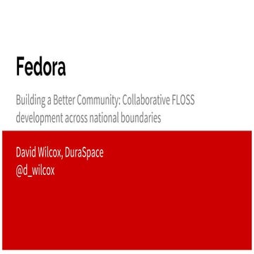 Open repositories 2016 floss panel slides