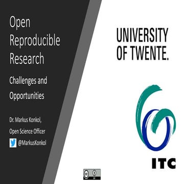 Open reproducible research