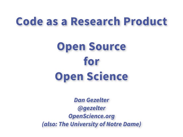 Open science 2014