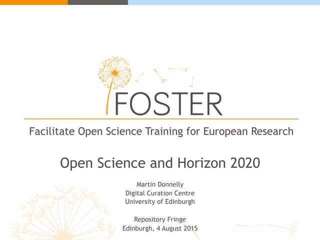 Open Science and Horizon 2020