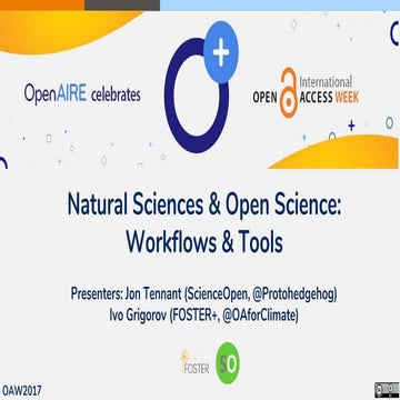 Open science in Natural Sciences