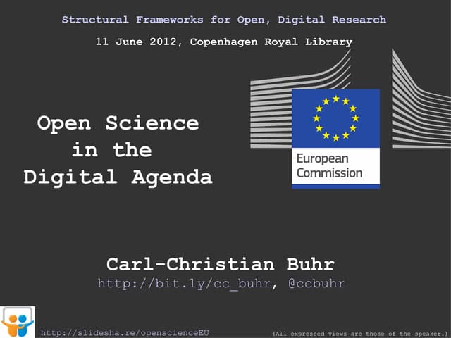 Open Science in the Digital Agenda