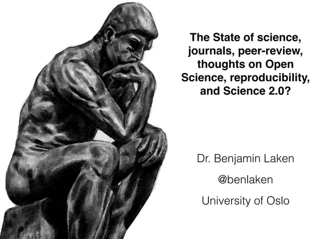 Science in the context of journals, Open, and the future