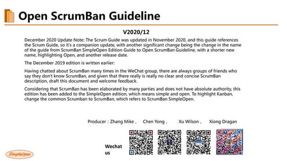 Open ScrumBan Guideline