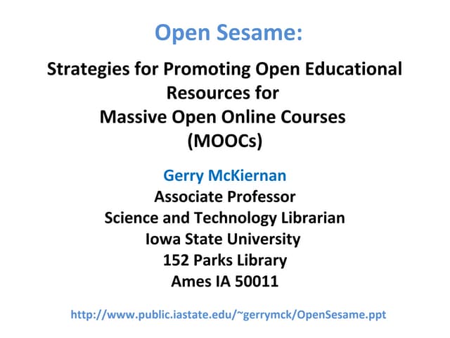 Open sesame