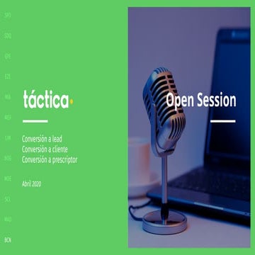 Open Session Multiplica - Conversión a lead, Conversión a cliente, Conversión...