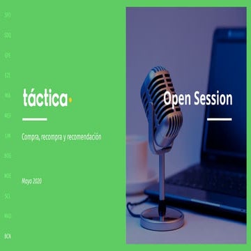 Open sessions Multiplica - Compra, recompra y recomendación