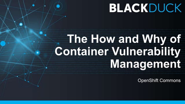 The How and Why of Container Vulner...