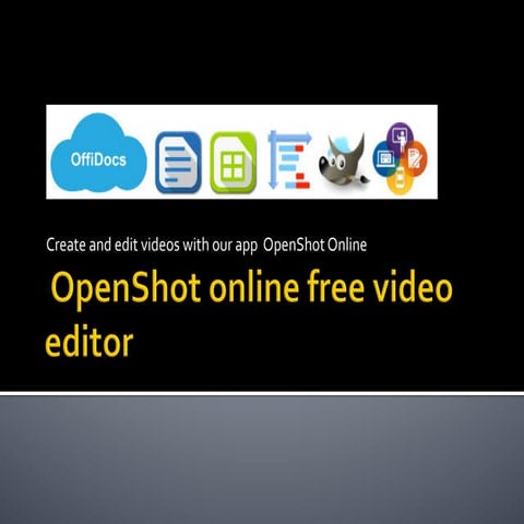 Openshot video editor online free