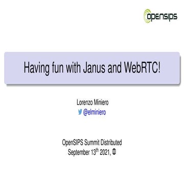 Write a SocialTV app @ OpenSIPS 2021