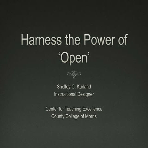 Harness the Power of 'Open'
