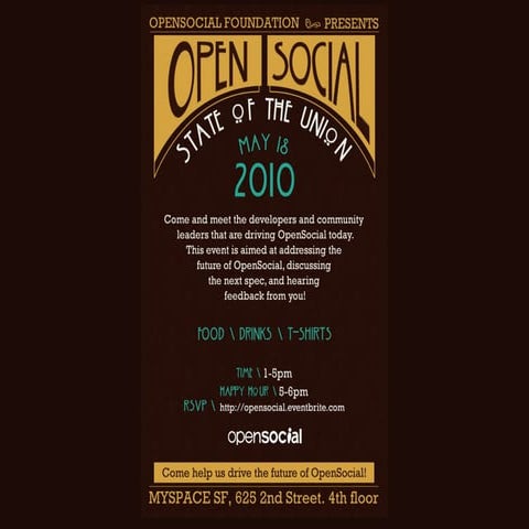 OpenSocial State of the Union 2010