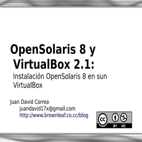 Open Solaris Virtual Box | PDF