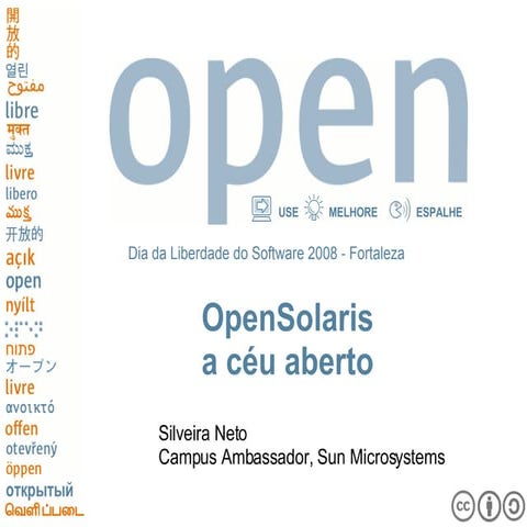 OpenSolaris a Céu Aberto