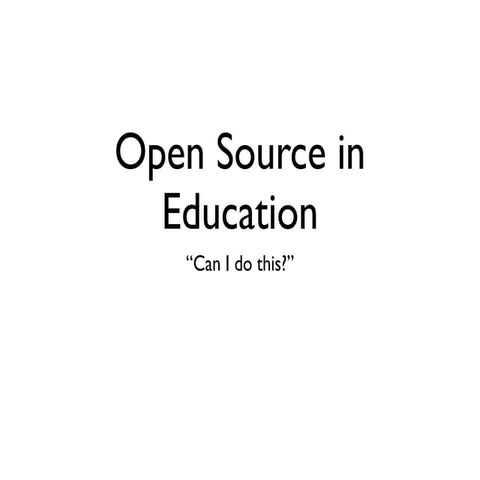 Open Source in Education v.2 