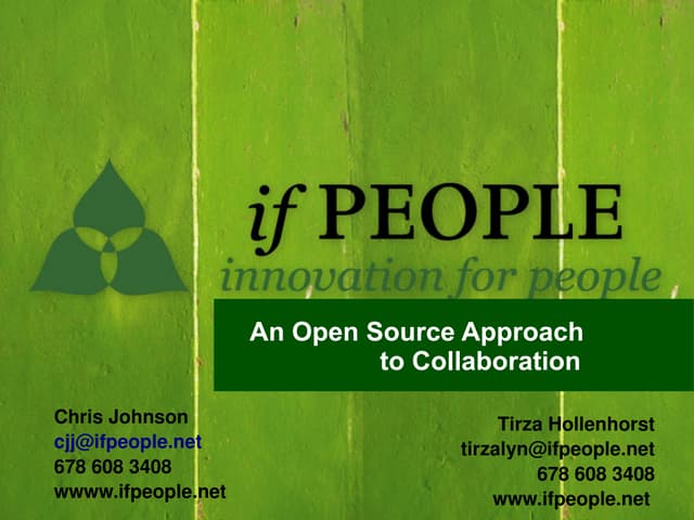 An Open Source Approach to Collaboration