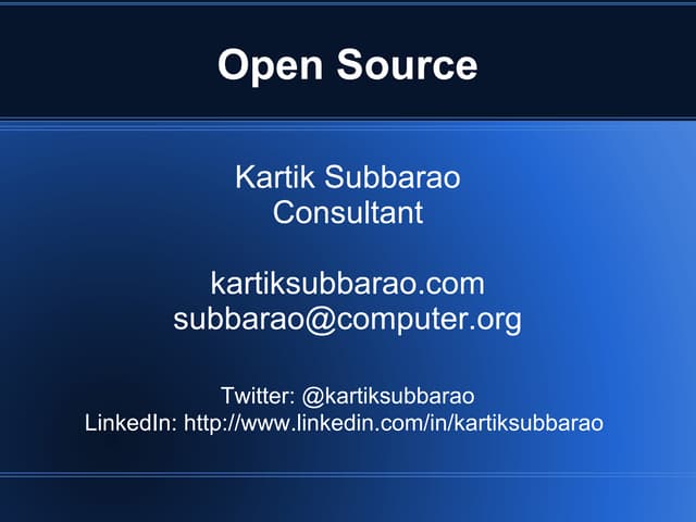 Open Source